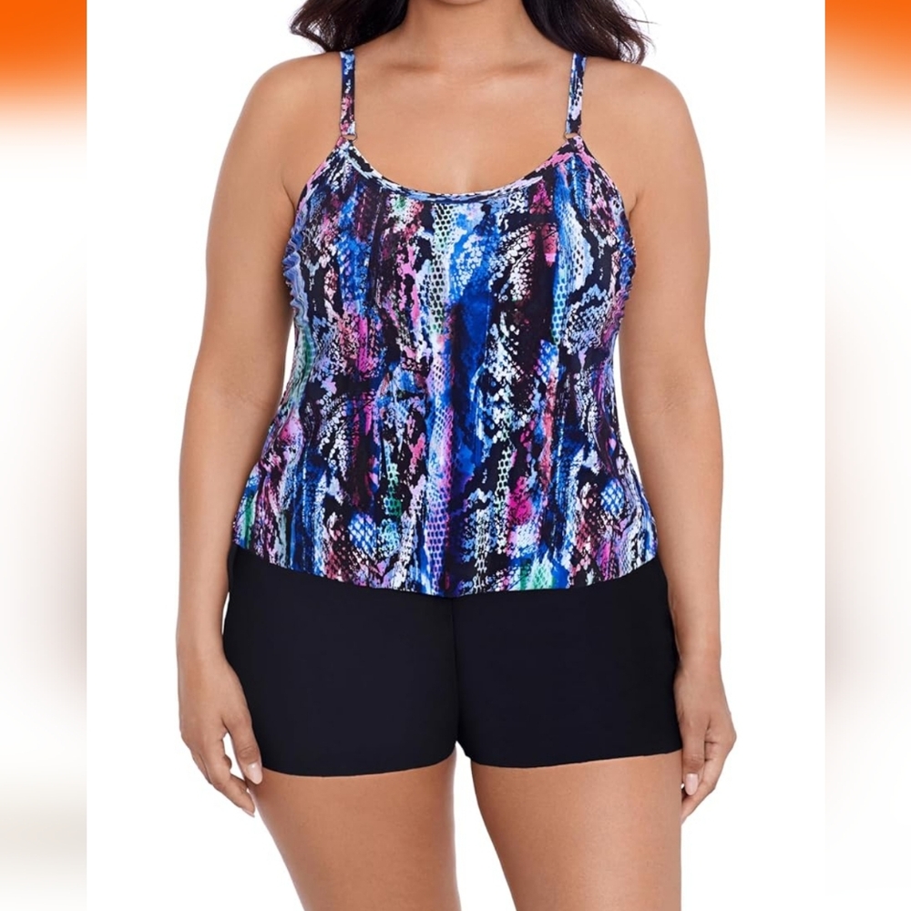 Trimshaper swimsuit Snake Farrah romper